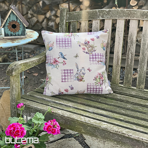Easter tapestry cover BUNNY LILA