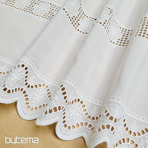 Stained glass curtain V 291 white