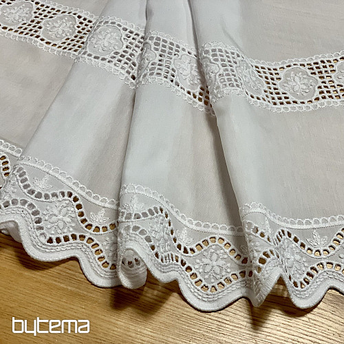 Stained glass curtain V 291 white