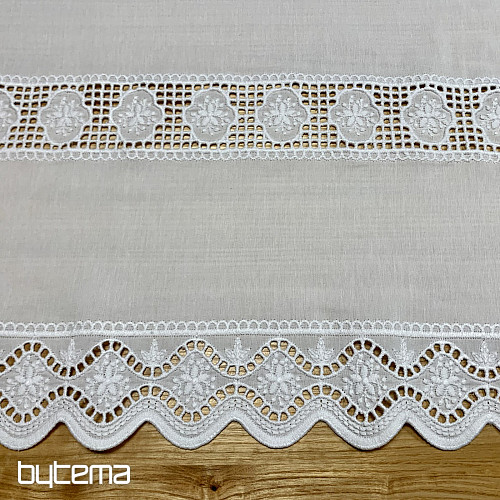 Stained glass curtain V 291 white