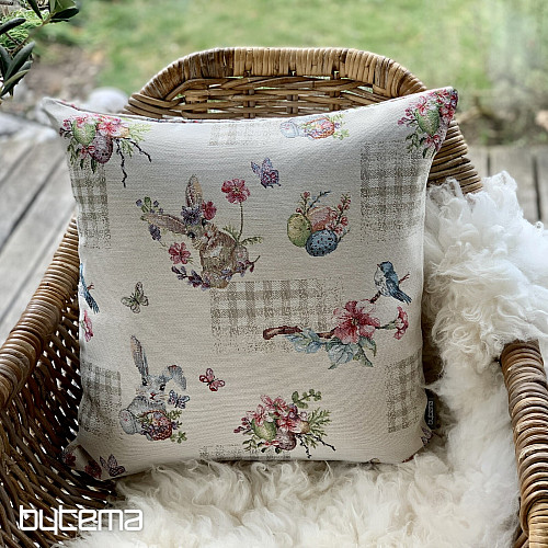 Easter tapestry cover BUNNY BEIGE