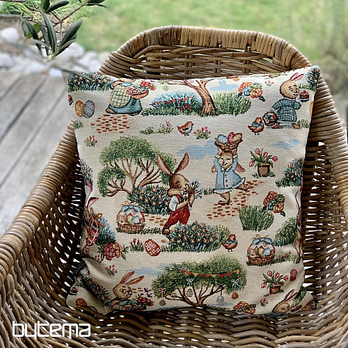 Easter tapestry cover BUNNY IN THE PARK