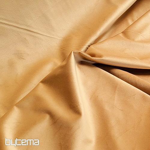 Luxurious monochrome designer decorative fabric GERSTER 77042/0920 HAZELNUT