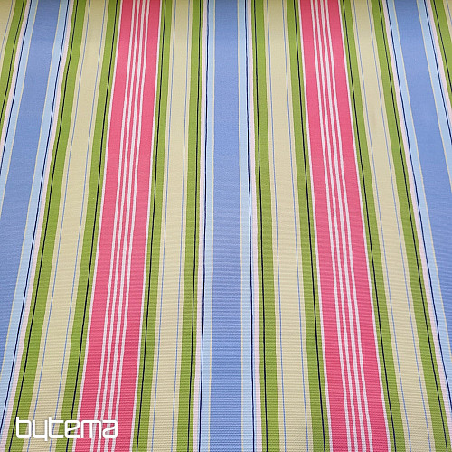 Decorative fabric LIRIO - green stripes