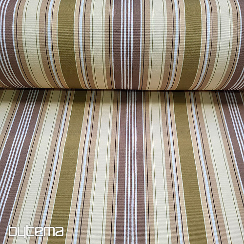 Decorative fabric LIRIO - brown stripes