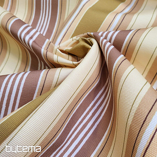 Decorative fabric LIRIO - brown stripes