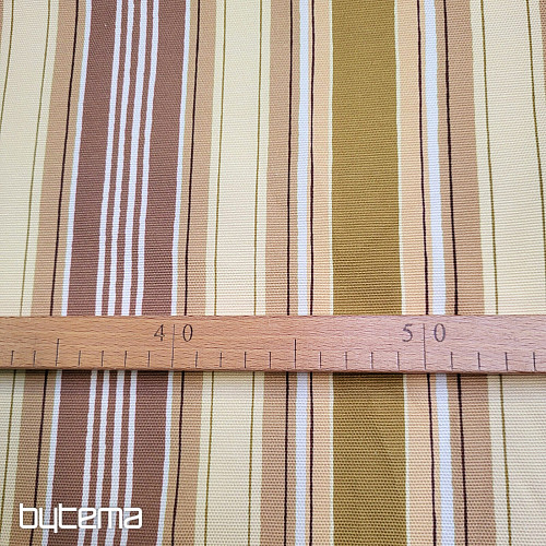Decorative fabric LIRIO - brown stripes