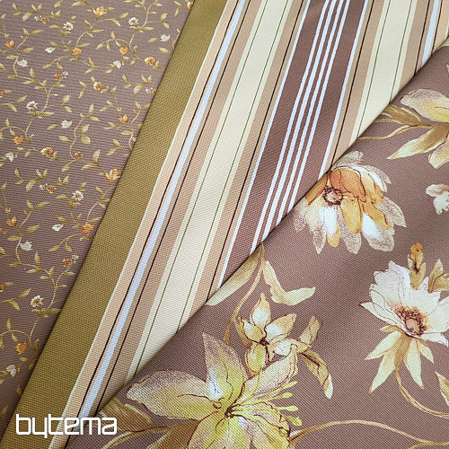 Decorative fabric LIRIO - brown stripes