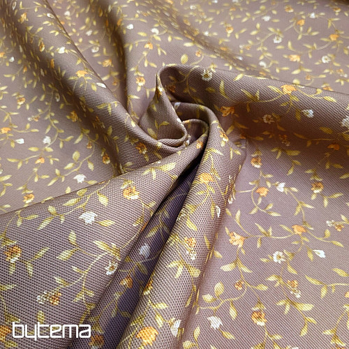Decorative fabric MILFLORES brown