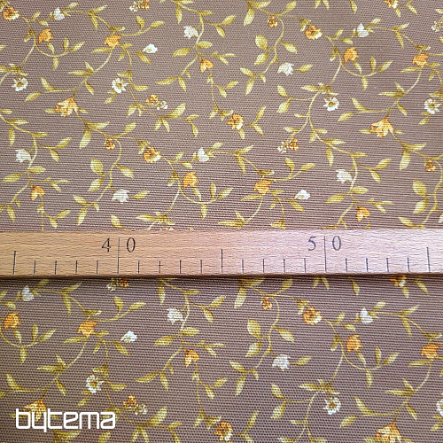 Decorative fabric MILFLORES brown