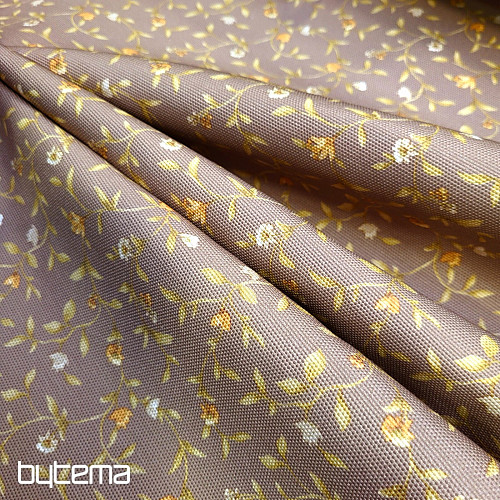 Decorative fabric MILFLORES brown