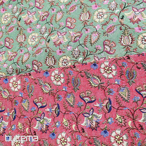 Tapestry fabric MALVARROSA GREEN