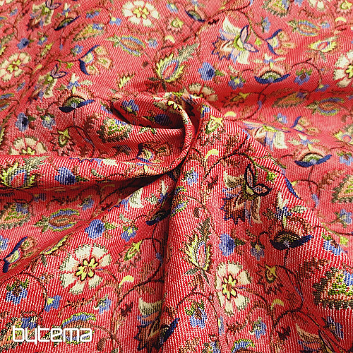 Tapestry fabric MALVARROSA RED