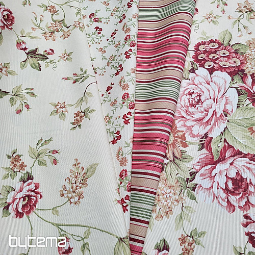 Decorative fabric DOMINA LARGE FLOWER
