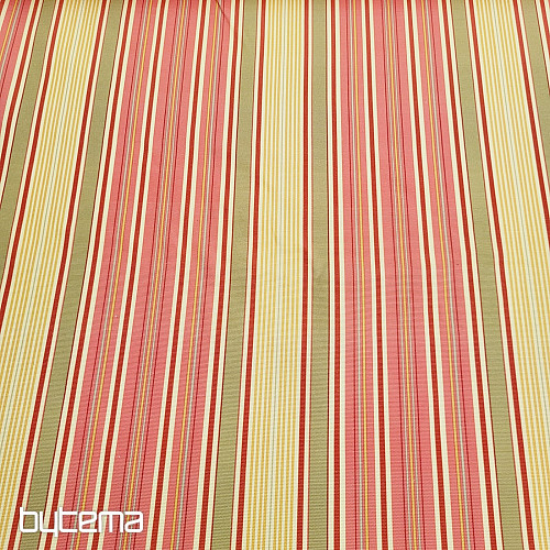 PUBLIO decorative fabric - orange stripes