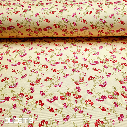 Decorative fabric RÓMULO YELLOW MINI FLOWER