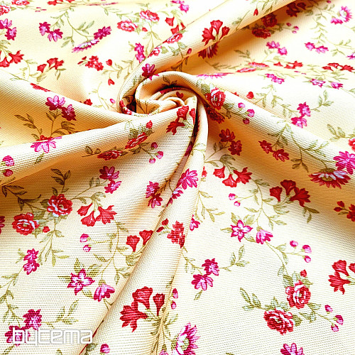 Decorative fabric RÓMULO YELLOW MINI FLOWER