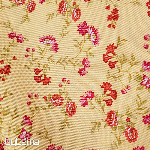 Decorative fabric RÓMULO YELLOW MINI FLOWER