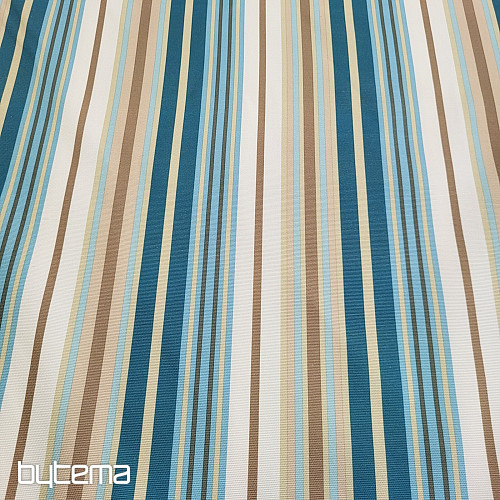 Decorative fabric NEBRASKA - blue stripes