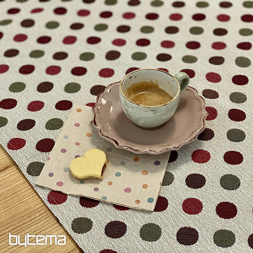 Tapestry tablecloth and scarf POLKA DOT