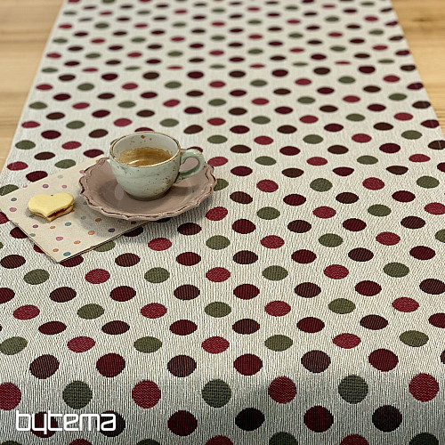 Tapestry tablecloth and scarf POLKA DOT