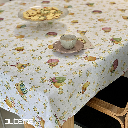 Easter tablecloth CHICKENS AND EGGS