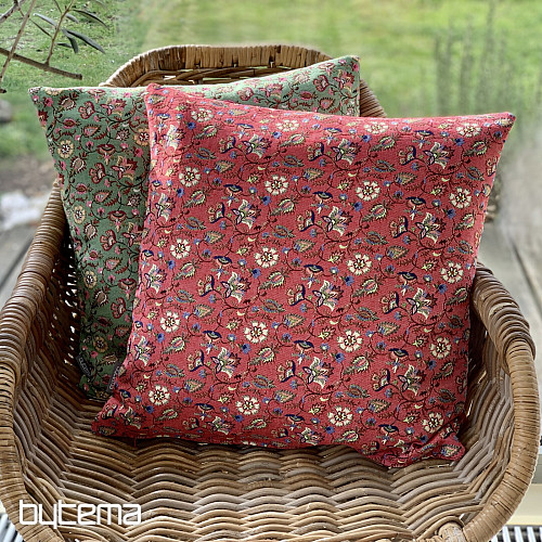 Tapestry cushion cover MALVARROSA RED