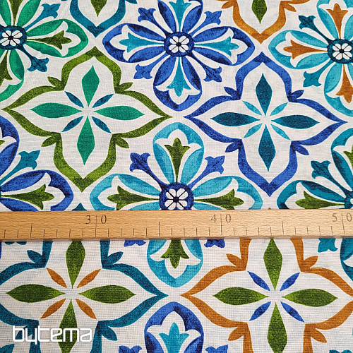 Decorative fabric JONELA TURQUOISE
