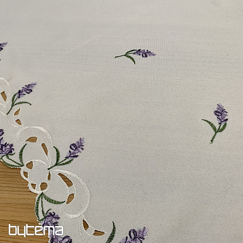 Embroidered tablecloth LAVENDER