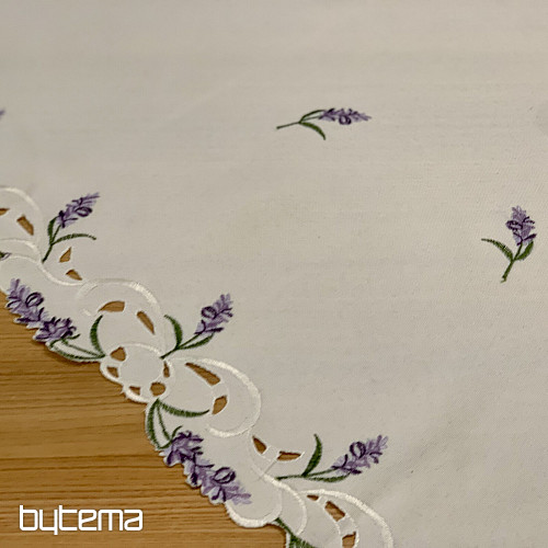 Embroidered tablecloth LAVENDER
