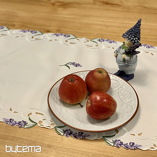 Embroidered tablecloth LAVENDER