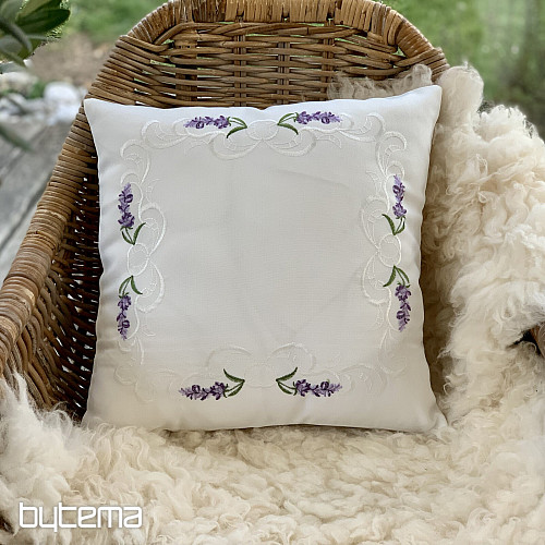 Embroidered decorative cover LAVENDER