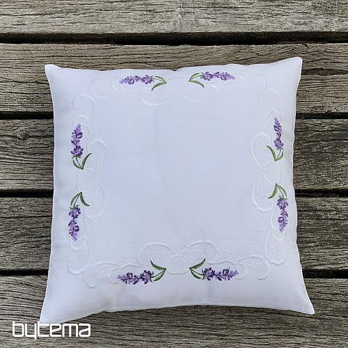 Embroidered decorative cover LAVENDER