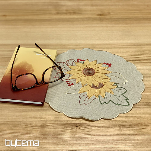 Embroidered tablecloth SUNFLOWER