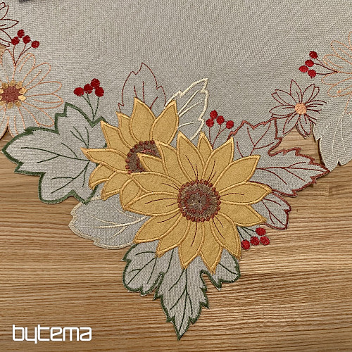 Embroidered tablecloth SUNFLOWER