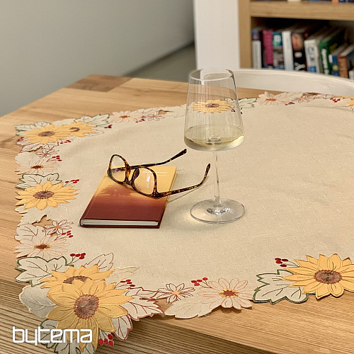 Embroidered tablecloth SUNFLOWER