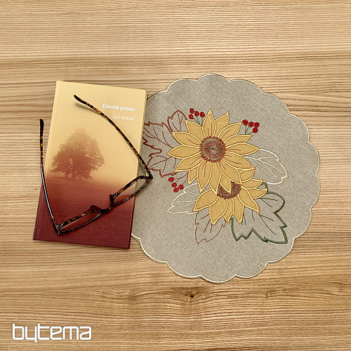 Embroidered tablecloth SUNFLOWER