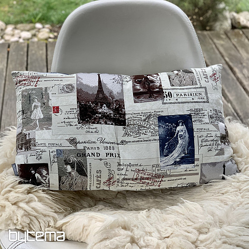 Tapestry pillowcase POSTCARD PARIS