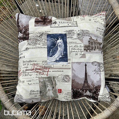 Tapestry pillowcase POSTCARD PARIS