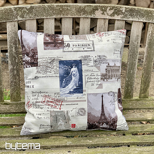 Tapestry pillowcase POSTCARD PARIS