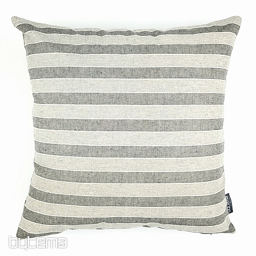 Decorative pillowcase TREBOL STRIPES GREY