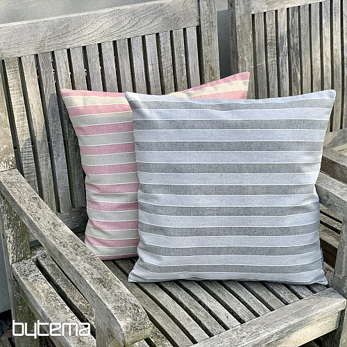 Decorative pillowcase TREBOL PINK STRIPES