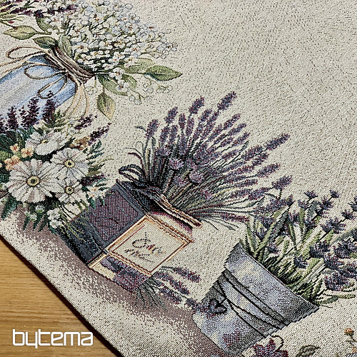 Tapestry tablecloth and scarf BEAUTY IN THE CART