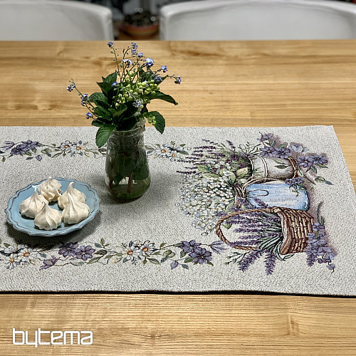 Tapestry tablecloth and scarf BEAUTY IN THE CART