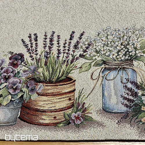 Tapestry tablecloth and scarf BEAUTY IN THE CART
