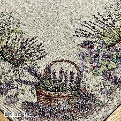 Tapestry tablecloth and scarf BEAUTY IN THE CART