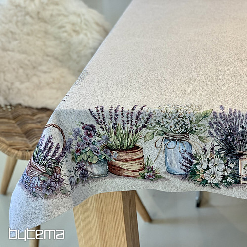 Tapestry tablecloth and scarf BEAUTY IN THE CART