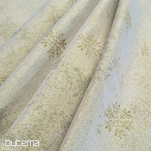 Tapestry fabric GOLDEN NATHAN FLAKES