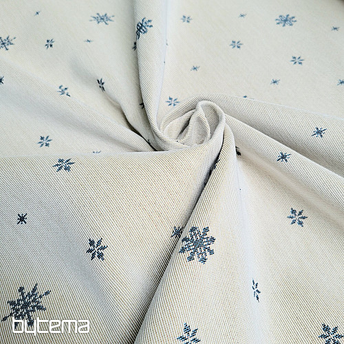 Tapestry fabric SOFT FLAKE BLUE