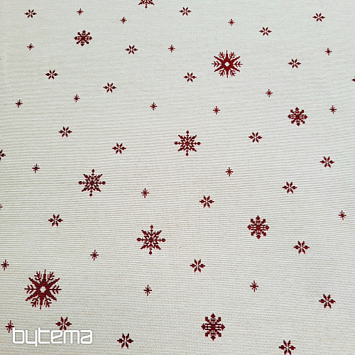 Tapestry fabric SOFT FLAKE RED